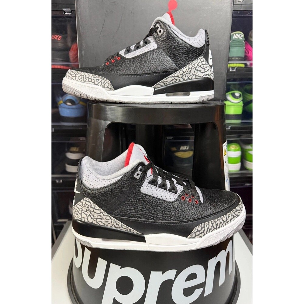 Air Jordan 3 Retro OG Mid Black Cement 2018 Deadstock - Size 10
